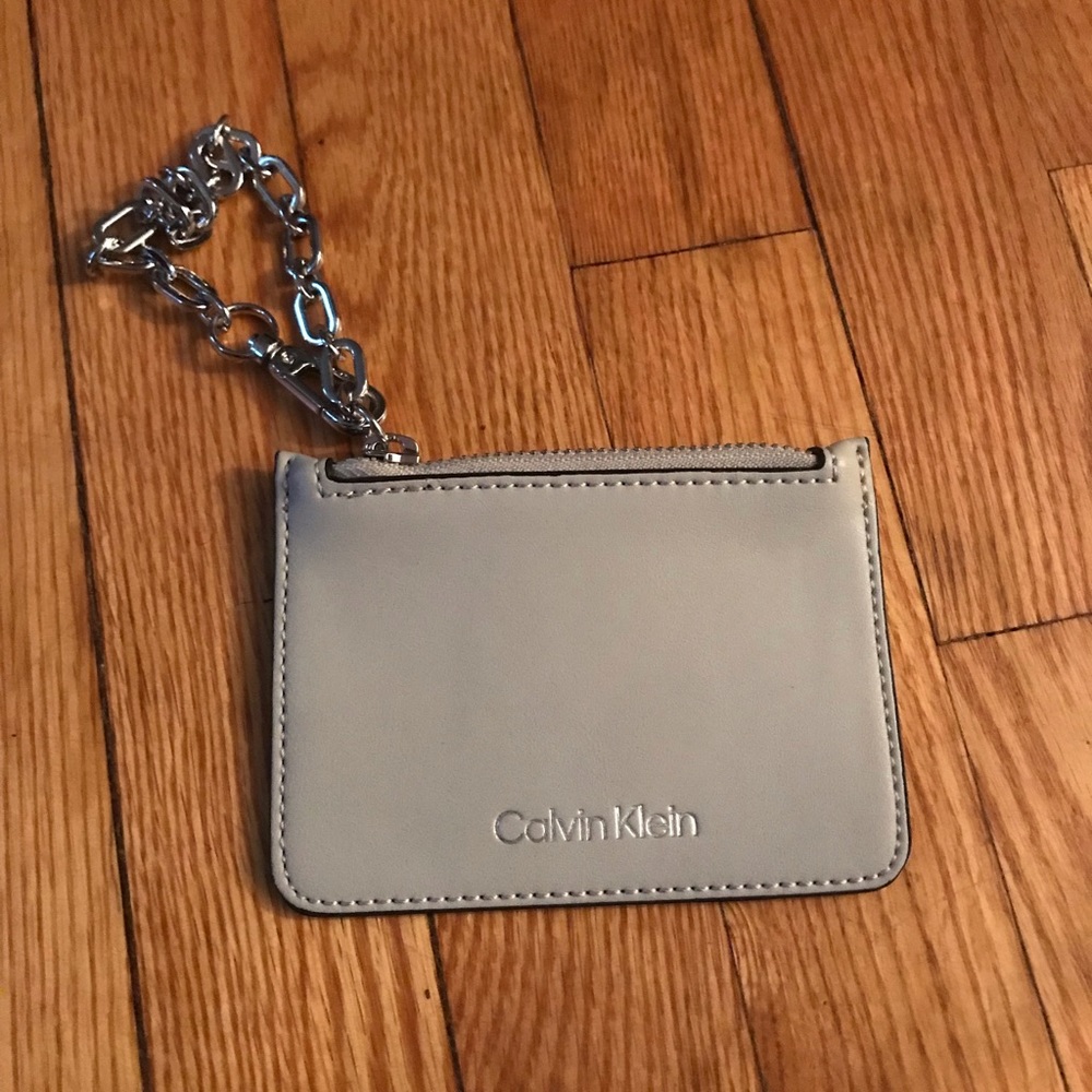 Taupe Calvin Klein Chain Wristlet